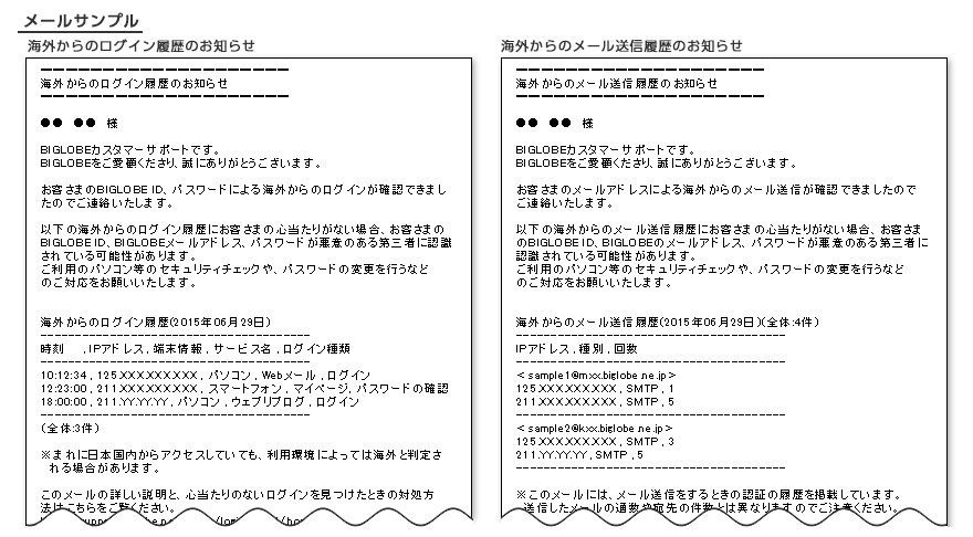 メールサンプル